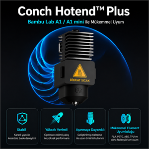 Phaetus A1/A1 Mini 0.4mm Conch Hotend Plus