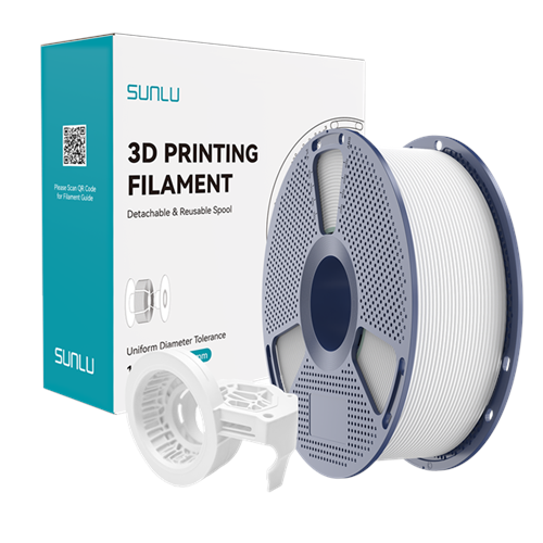 Sunlu Yüksek Hızlı PETG Filament Mat Beyaz