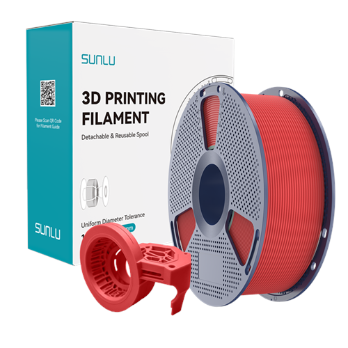 Sunlu Yüksek Hızlı PETG Filament Mat Kırmızı