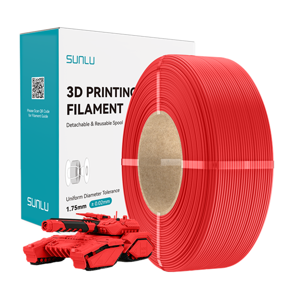 Sunlu Refill PLA Kırmızı - 1kg 1.75mm