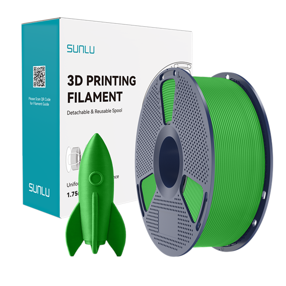 Sunlu Yüksek Hızlı PLA Filament Yeşil – 1kg 1.75mm