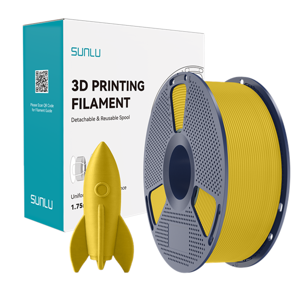 Sunlu Yüksek Hızlı PLA Filament Sarı – 1kg 1.75mm