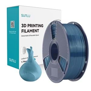 Sunlu PLA Şeffaf Filament Okyanus Puslu Mavi - 1 kg 1.75mm