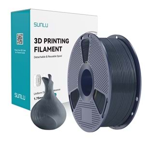 Sunlu PLA Şeffaf Filament Puslu Siyah - 1 kg 1.75mm