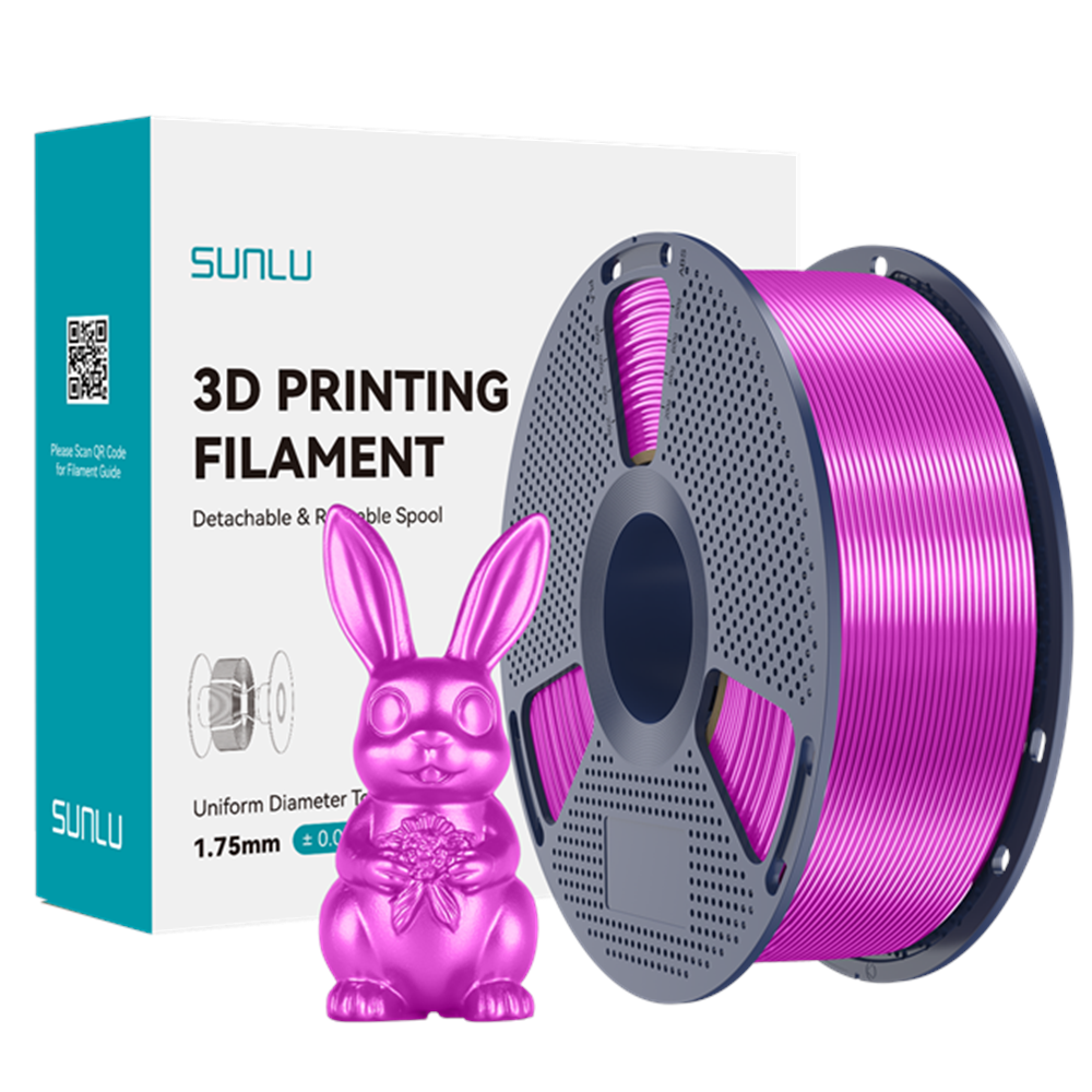 Sunlu Silk PLA+ Filament Mor - 1kg 1.75mm