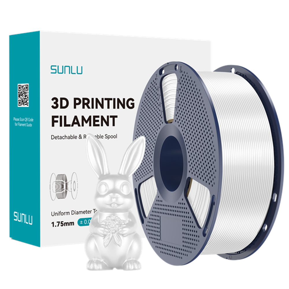 Sunlu Silk PLA+ Filament Beyaz - 1kg 1.75mm