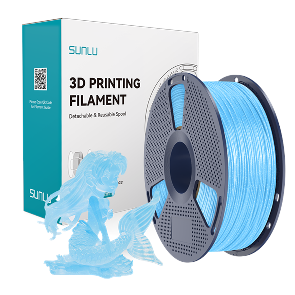 Sunlu PLA Filament Işıltılı Mavi - 1 kg 1.75mm