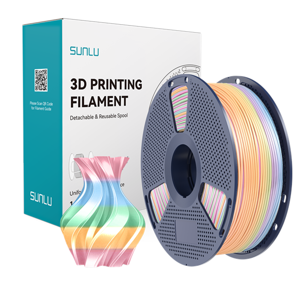 Sunlu Silk PLA+ Filament Gökkuşağı 04 - 1 kg 1.75mm
