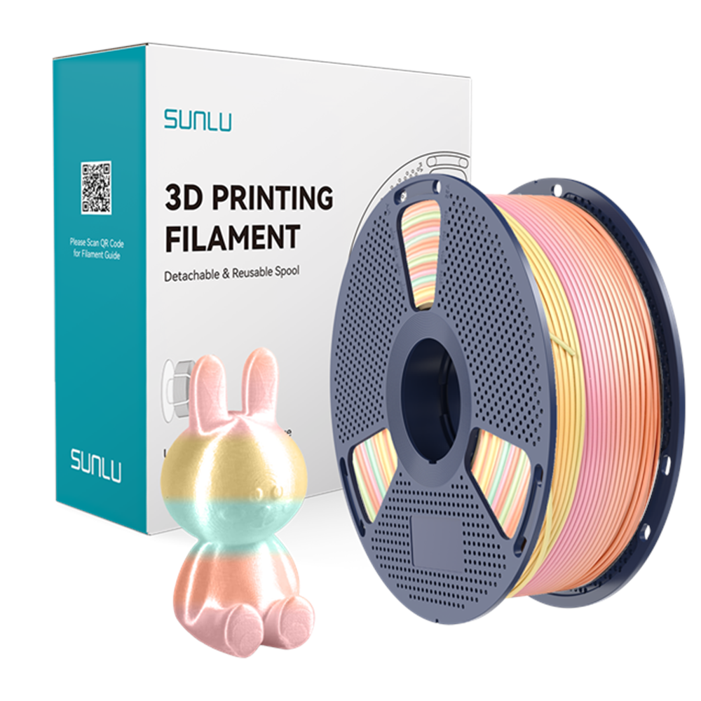 Sunlu Silk PLA+ Filament Gökkuşağı 05 - 1 kg 1.75mm